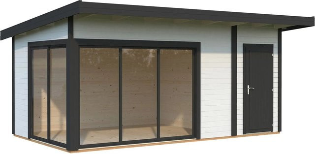 Palmako Holz-Gartenhaus Andrea mit Pultdach in Weiss oder Anthrazit, B: 530 cm, T: 300 cm - Bild 1