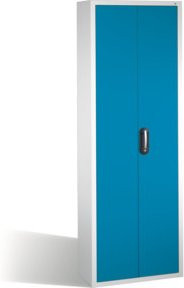 C+P Magazinschrank mit 9 Böden für Sichtlagerkästen, Korpus Lichtgrau und Front Lichtblau, H x B x T: 198 x 70 x 30 cm - Bild 1