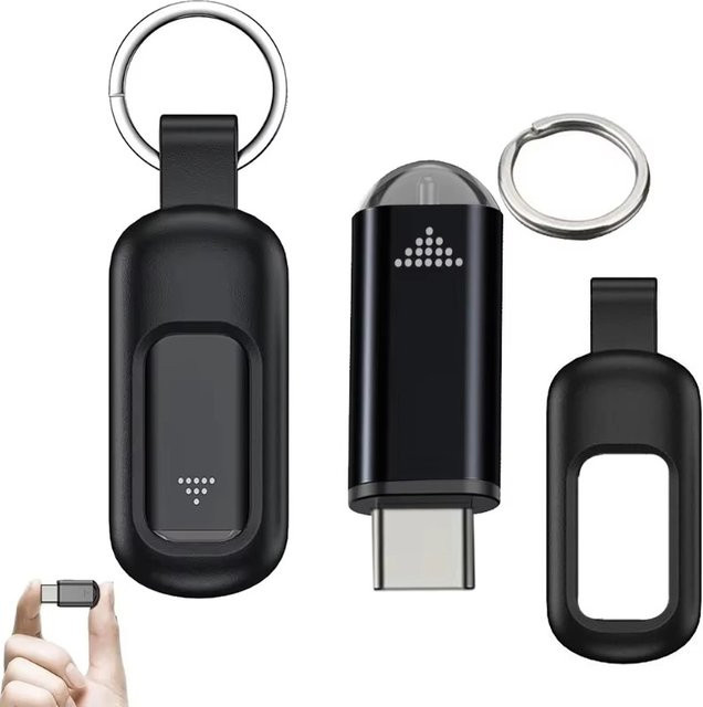BRYNTHORX Smart IR Blaster USB-C Infrarot-Fernbedienungsadapter in Schwarz zur App-Steuerung von TV, Klimaanlage, Ventilator und weiteren Haushaltsgeräten - Bild 1