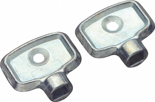 LUX-TOOLS Entlüfterschlüssel Comfort für Heizkörper aus Stahl in Silber - Bild 1