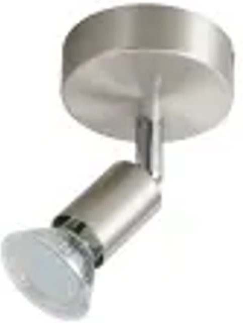 NETTLIFE Deckenstrahler aus Metall in Silber und Chrom mit verstellbarem Design und GU10 Fassung - Bild 1