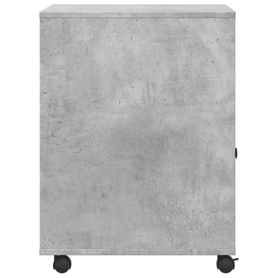Vidaxl Druckerständer mit Rollen in Beton Grau, B/T/H: 60 x 50 x 67 cm - Bild 2