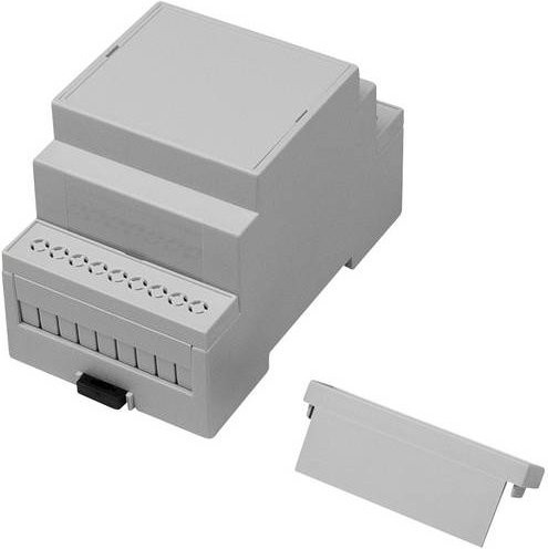 Camdenboss CNMB-3-KIT-CON Hutschienen-Gehäuse aus Polycarbonat in Grau, B/T/H: 90 x 53,0 x 58 mm - Bild 1