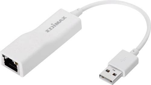 Edimax EU-4208 USB 2.0 Netzwerkadapter mit LAN 10/100 MBit/s in Weiß - Bild 1