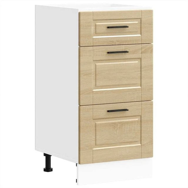 DELUKE Küchenunterschrank SAMU in Sonoma-Eiche mit Schublade, B/T/H: 40 x 46 x 81,5 cm - Bild 1