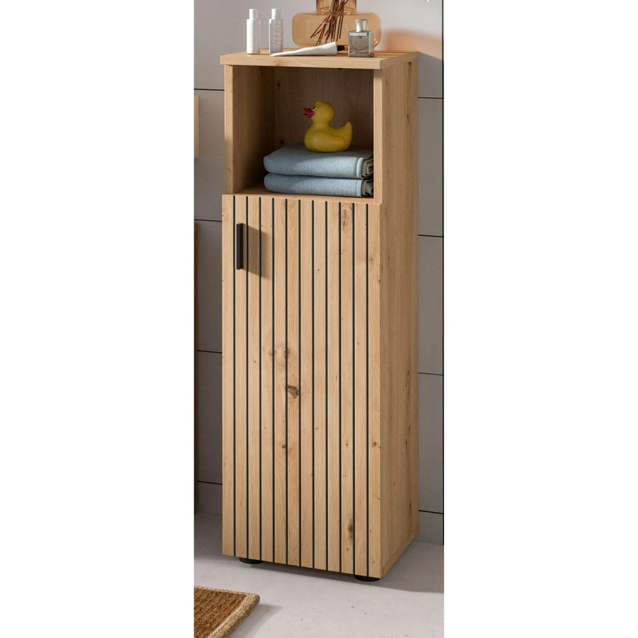 Inn.Furn Badezimmer Kommode Livia in Eiche Braun, Breite: 30 cm, Höhe: 95 cm - Bild 2