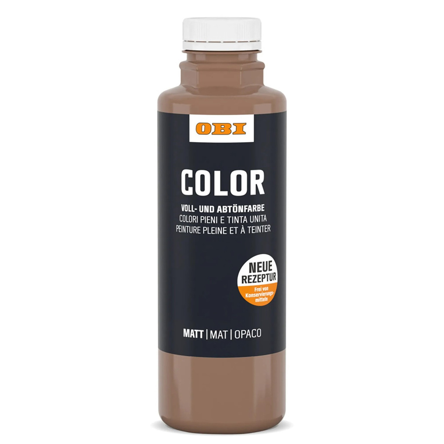 OBI Color Voll- und Abtönfarbe Rehbraun, wasserbasierte Dispersionsfarbe, 500 ml - Bild 2