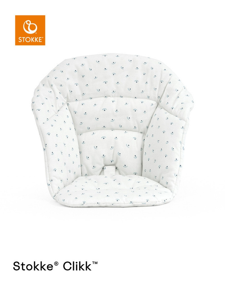 Stokke Clikk Cushion Blueberry Boat in Blau und Weiß aus Baumwolle - Bild 1