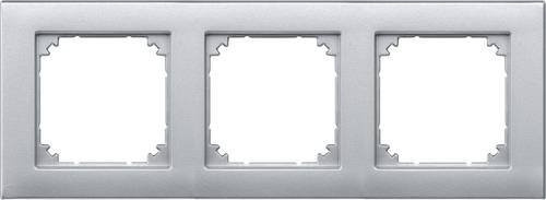 Merten Rahmen Abdeckung System M aus Aluminium in Silber - Bild 1