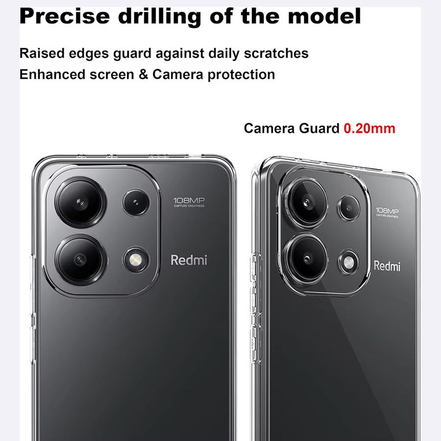 Stoßfeste Silikon Schutzhülle für Xiaomi Redmi Note Serie in Transparent - Bild 2