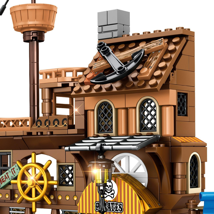 Linyi toy Pirat Schiff Bausteine Set Halloween - Bild 5