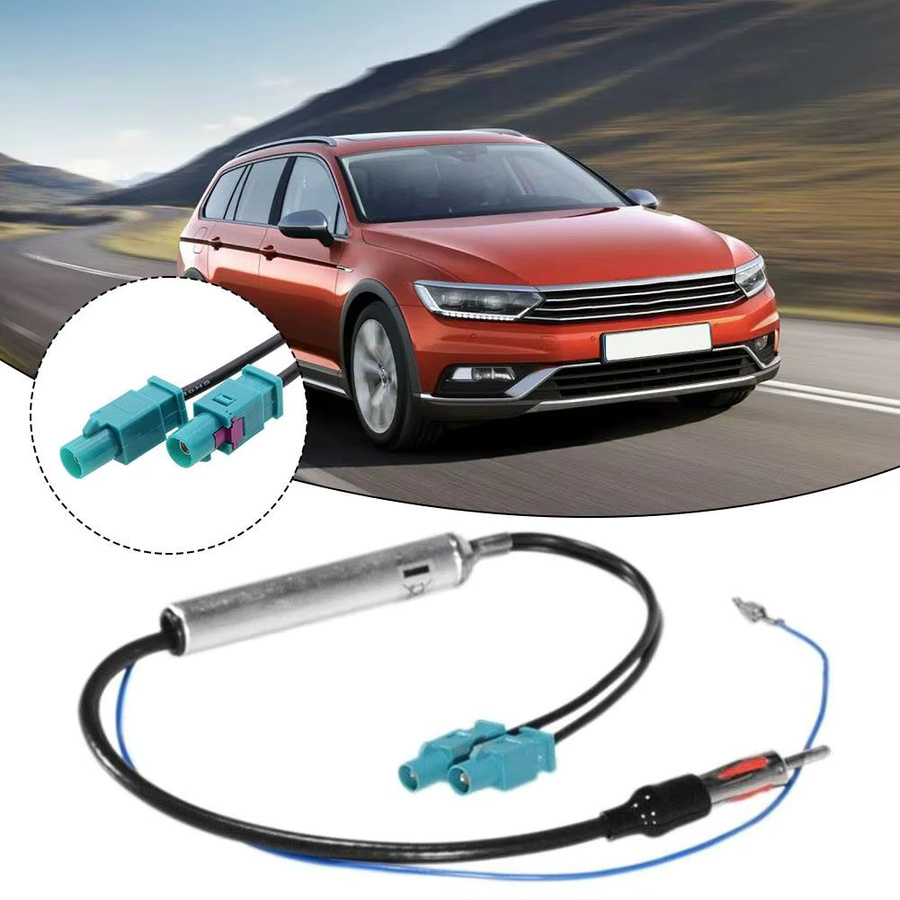 Audi Radio Adapter für 18,1 Zoll mit Dual Fakra-DIN Antennenkabel für AM/FM Audio Zubehör - Bild 2