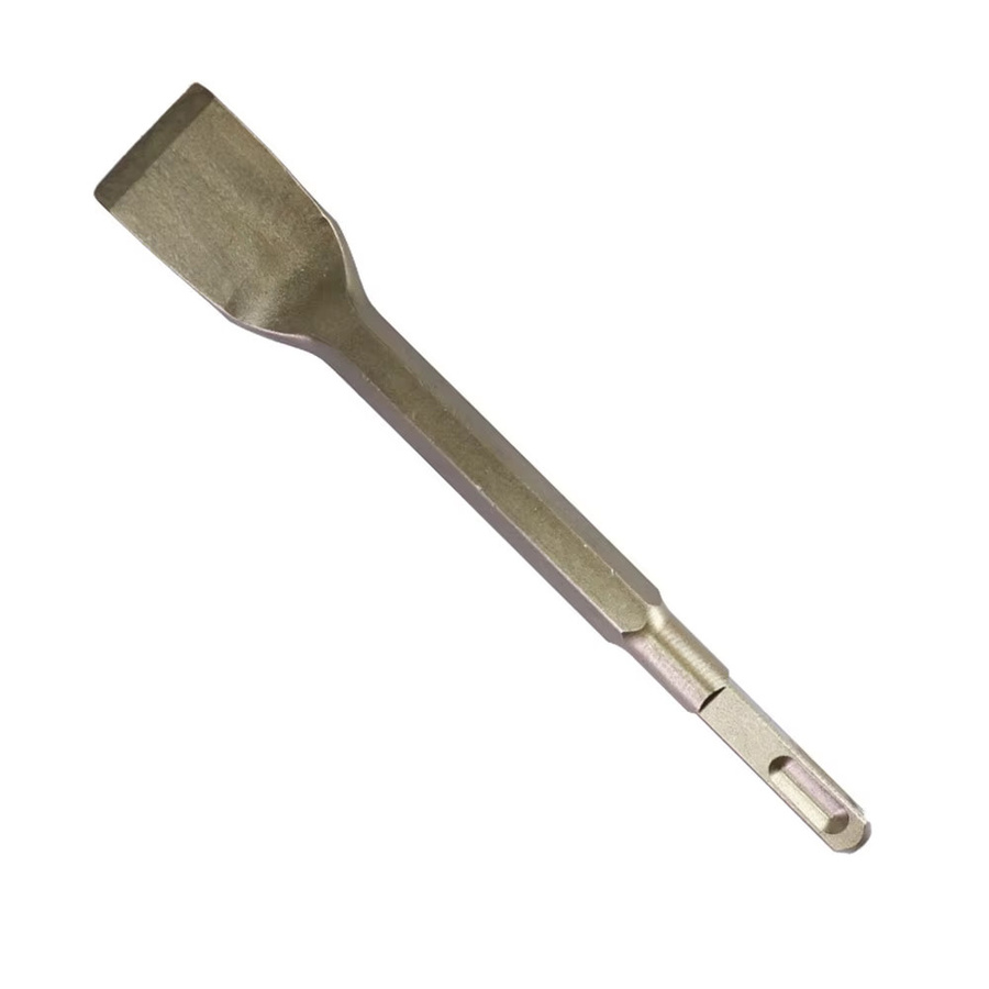 Elektrischer Hammer-Meißel mit Ellenbogen-Funktion in Silber, flacher Meißel für Wandbohrungen mit Sechskant- oder Rundgriff - Bild 2