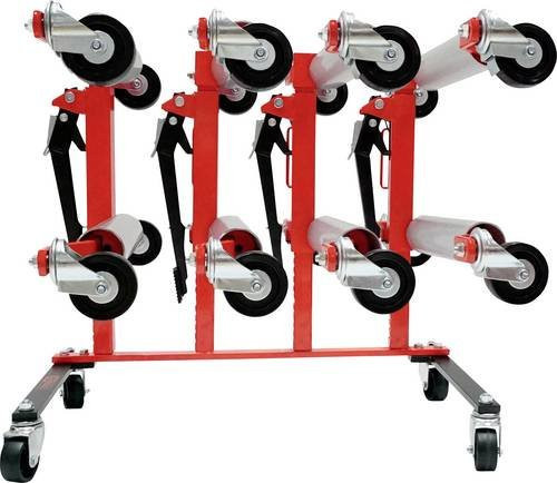 KS Tools performance Aufbewahrungsgestell mit vier mechanischen Rangierhilfen, 5-tlg, Rot, Stahl - Bild 1