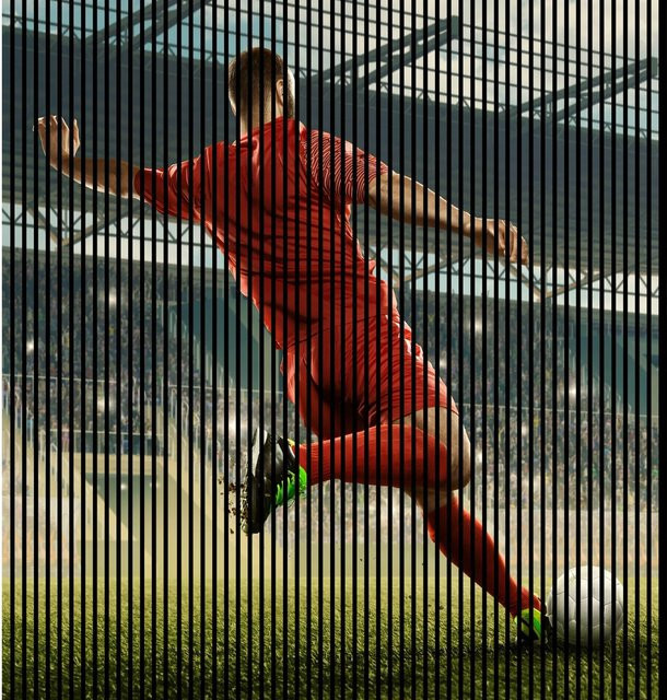 FN Acustico Akustikplatte Soccer 1 in Multicolor mit modernem Design aus PET und MDF, B/H/T: 2253 x 2400 x 19 mm - Bild 1