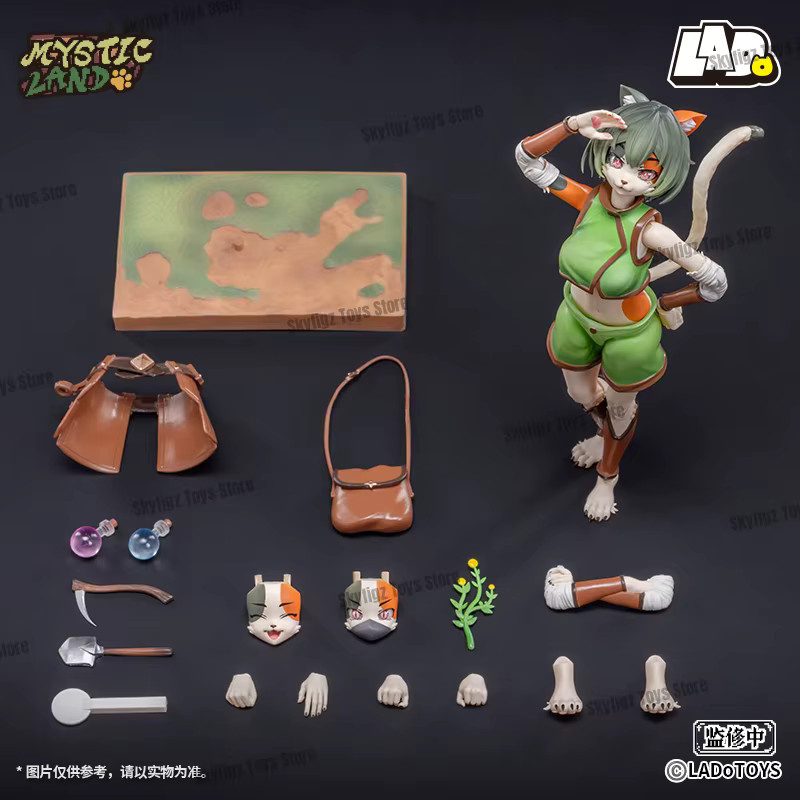 Ladotoys Cat Tonia Tigris Era-002 Kräuter-Actionfigur, Calico Cat Girl Anime Mystic Land, Einzelfigur - Bild 4