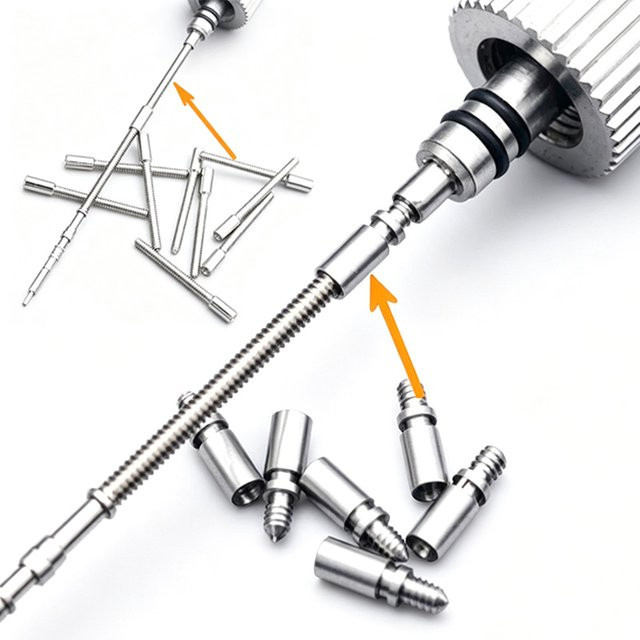Uhren-Aufzugswellen-Adapter Edelstahl, Silber, 0,9 mm - Bild 1