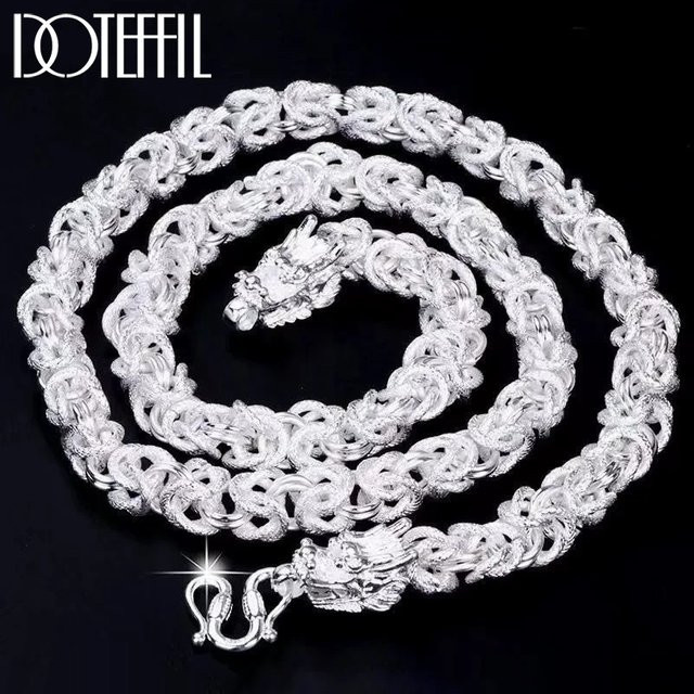 DOTEFFIL Halskette, 925 Silber, Herren, 60 cm - Bild 1