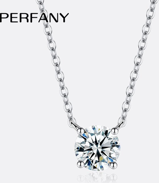 PERFANY Halskette, 925 Silber, Diamant, Damen - Bild 1