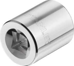 Stanley 3/8 Zoll 6-Kant Stecknuss 18 mm in Silber - Bild 2