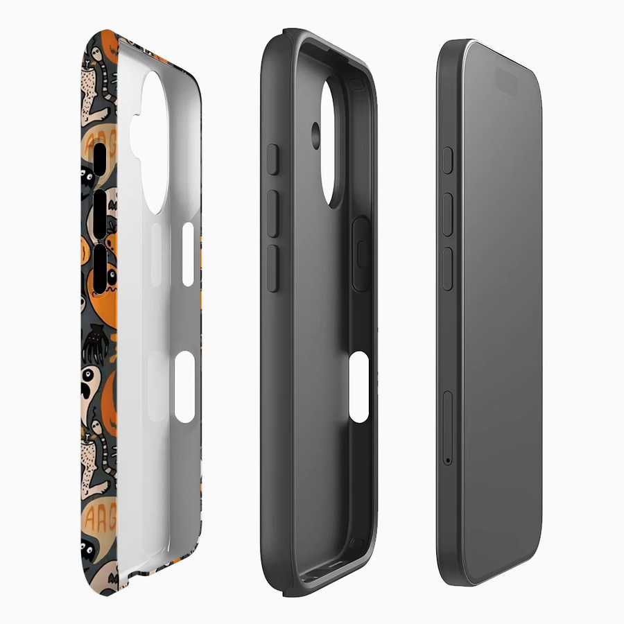 Halloween Mash Handyhülle für Apple iPhone 17 16 15 14 13 12 Pro Max Plus mit doppelschichtiger Rückseite in Multicolour - Bild 2