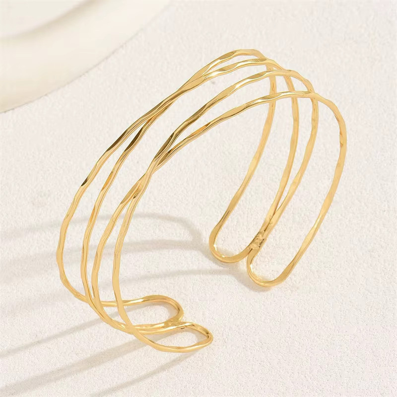 Velishy Manschettenarmband, Gold, Punk, Damen - Bild 2