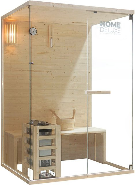 HOME DELUXE Traditionelle Finnische Sauna ARUNA M in Braun - Bild 1