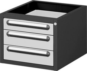STIER Unterschrank Container Premium mit 3 Schubladen B/T/H: 48,0 x 60,0 x 39,5 cm - Bild 1