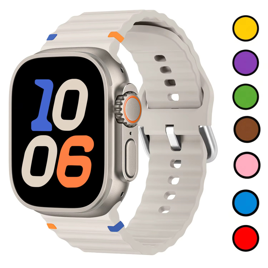 RWBANDS Uhrenarmband Silikon, Weiß, Unisex - Bild 1