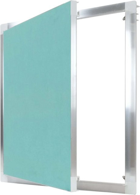 Protektor Revisionsklappe mit Aluminium Rahmen und GK Einlage in Silber, B/T: 50 x 50 cm - Bild 1