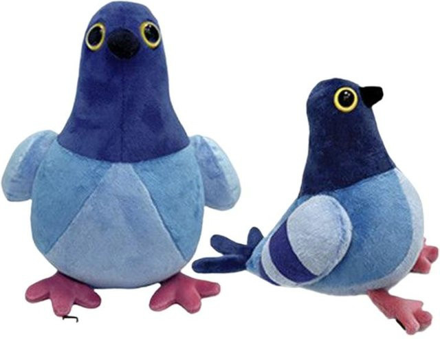 Yiran toy Simulations-Tauben-Stofftier, Blaue Cartoon-Vögel, Plüsch / Textil - Bild 1
