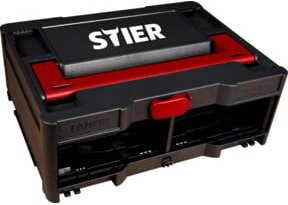 STIER Systainer³ Rack, schwarz, B/T/H: 39,6 x 29,6 x 15,4 cm, kompatibel mit 2x Systainer S - Bild 1