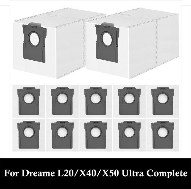 Dreame Staubbeutel für L10s Pro Ultra Heat, L10s Ultra Gen 2, X30, X40, X50 Ultra Complete, X40, X50 Master und Mova E30 Ultra in Weiß - Bild 1
