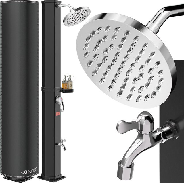 CASARIA Solardusche Schwarz mit 60 l Volumen - Bild 1