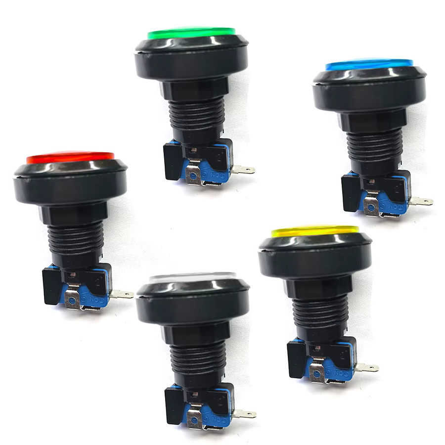 XINWA XINWANG LED Druckknopf rund 46 mm weiß für Arcade, Claw Machine und Flipper - Bild 3