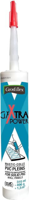 Grosfillex Montagekleber GX Extra Power MS-Polymer für Kunststoff, SPC und PVC, Multicolour, 310 ml - Bild 1