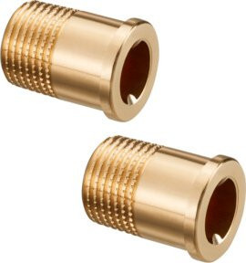 Oventrop Tülle R 1/2 Zoll DN 15, 2-fach mit Außengewinde, Farbe Gold - Bild 1