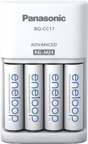 Panasonic eneloop Universal Smart Charger Set BQ-CC17 mit 4x eneloop AA Rundzellen in Weiß - Bild 2