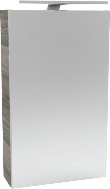 Fackelmann Spiegelschrank SBC Steinesche in Grau mit Softclose Türen und LED-Beleuchtung, B/H/T: 40 x 68 x 15,3 cm - Bild 1