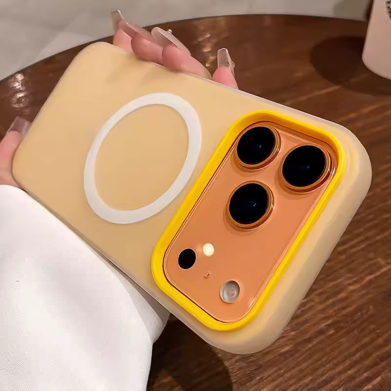 Jelly magnetische Saughülle für iPhone 17, Apple 17 Pro, 16 Pro, 15 und 14 Pro Max in Gelb - Bild 2