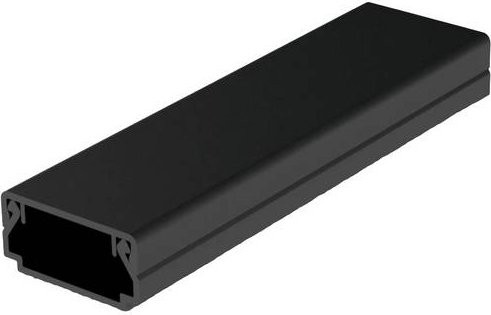 KOPOS LHD 20X10_FD Kabelkanal Elektroinstallationskanal Schwarz B: 20 mm, H: 10 mm, L: 2000 mm - Bild 1