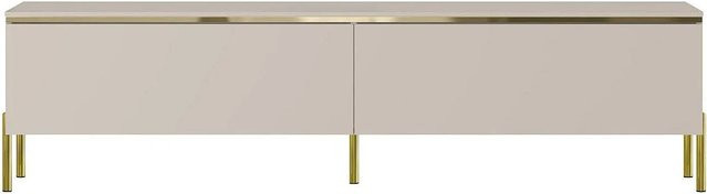 TV-Board Vukia in Beige und Gold, Breite: 180 cm - Bild 1