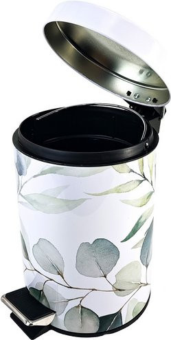 Sanilo Kosmetikeimer Eukalyptus mit Pedal in Weiss, 3,0 l - Bild 1