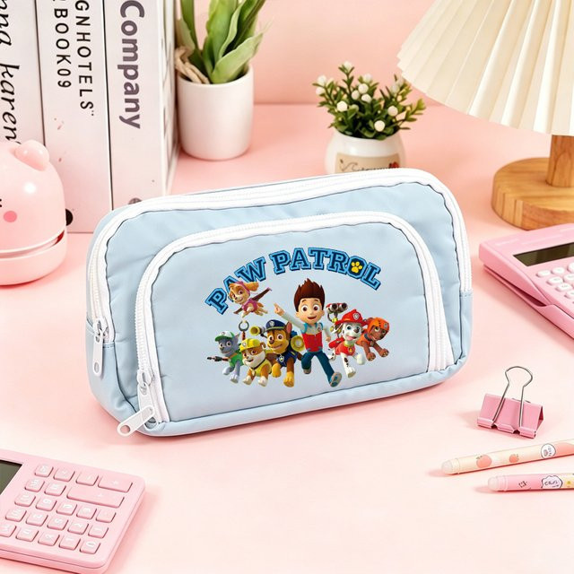 Paw Patrol Federmäppchen von TAKARA TOMY in Blau mit großem Fassungsvermögen für Schüler - Bild 1
