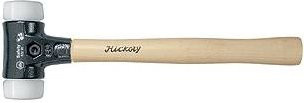 Wiha Schonhammer Safety mit Hickory-Holzstiel und Rund-Schlagkopf 30 mm in Weiß und Multicolour - Bild 1