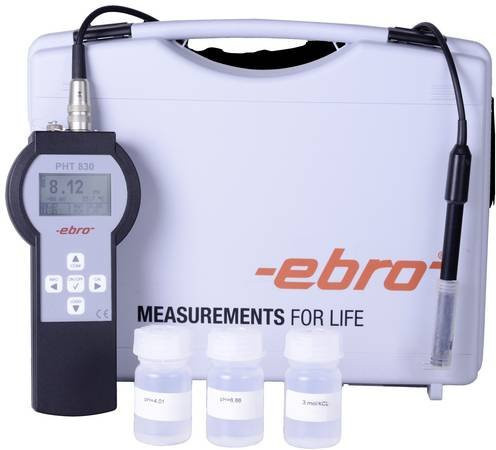 Ebro PHT 830 Set 2 pH-Messgerät zur Messung von pH-Wert und Temperatur in Weiß - Bild 1