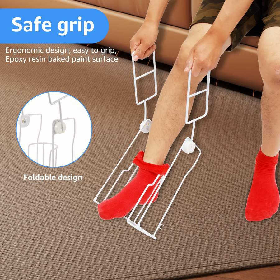 Donner Adaptive Dressing Aid Kompressionsstrumpf-Anziehhilfe mit faltbaren Griffen - Bild 4