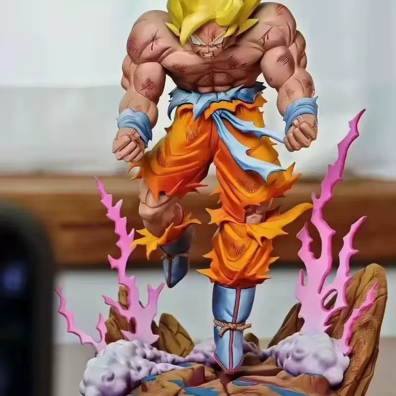 Bandai Dragon Ball Son Goku Figur, Rosa Ki-Aura, Kunststoff - Bild 3