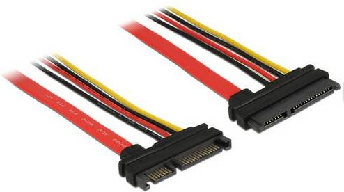Delock SATA Festplatten Anschlusskabel, Mehrfarbig, Länge: 10 cm - Bild 1