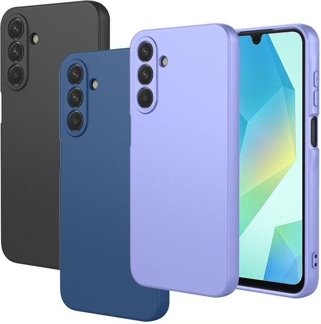 Stoßfeste Flüssigsilikonhülle für Samsung Galaxy A14 A15 A16 A24 A25 A26 A27 A34 A35 A36 A37 A54 A55 A56 A57 in Purple - Bild 1